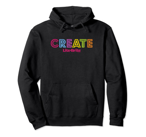Lite Brite Rainbow Create Block Logo Hoodie - Graphic Print Men Women - T-Shirt, Sweatshirt, Hoodie