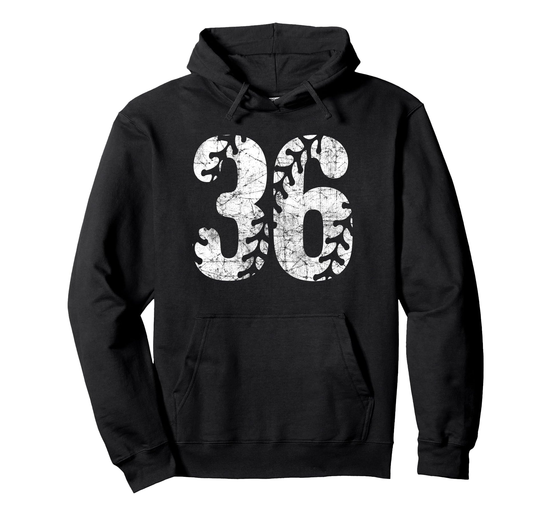 Baseball Softball Mom 36 Number 36 Hoodie - Novelty Apparel for Adults - T-Shirt, Sweatshirt, Hoodie
