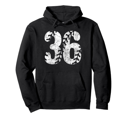 Baseball Softball Mom 36 Number 36 Hoodie - Novelty Apparel for Adults - T-Shirt, Sweatshirt, Hoodie