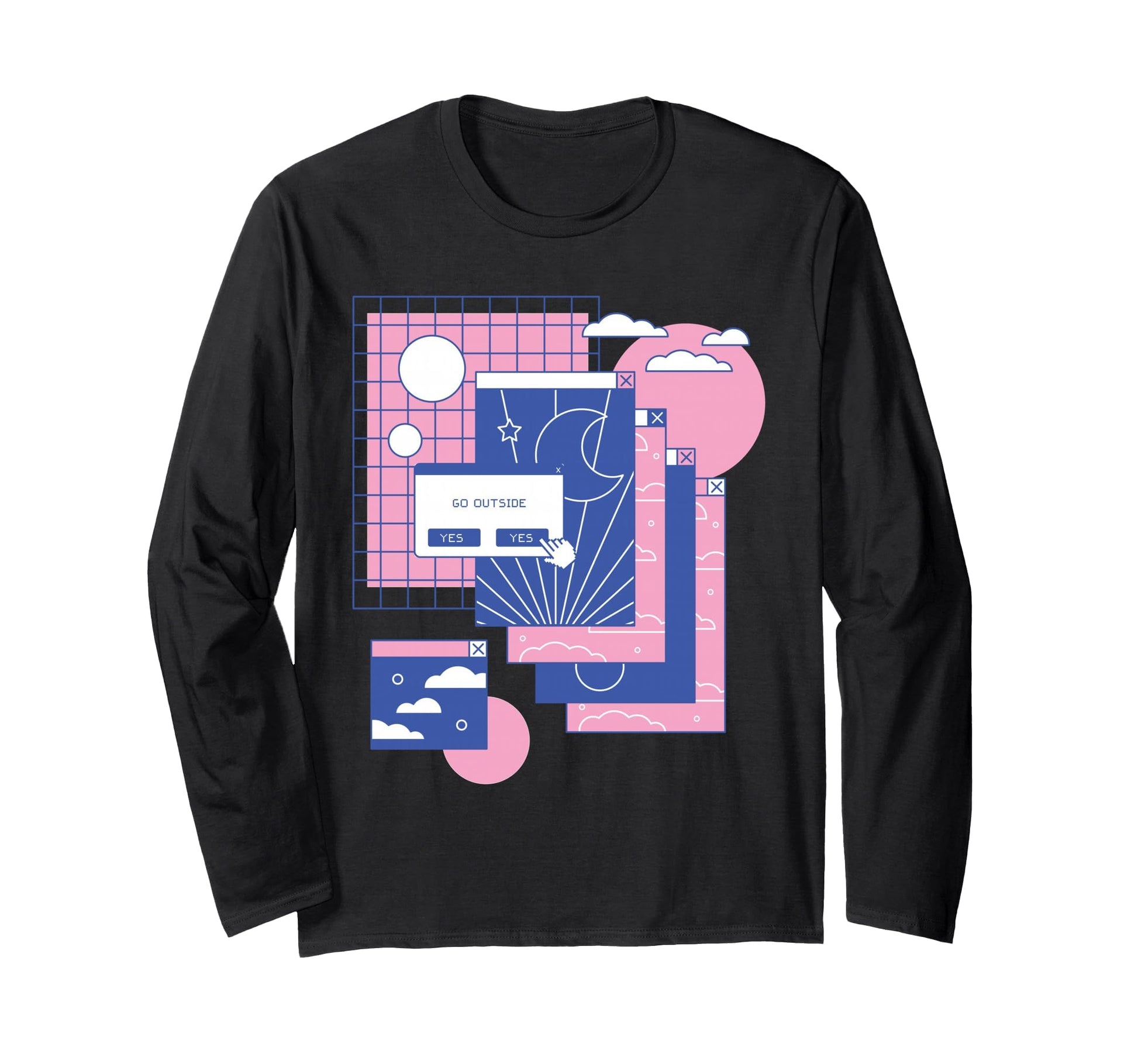 Vaporwave Aesthetic 80S 90S Streetwear Hoodie - Novelty Apparel for Adults - T-Shirt, Sweatshirt, Hoodie