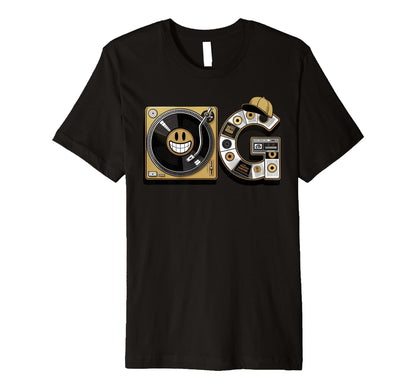 Old School Og Hip Hop Vinyl Cds T-Shirt - Casual Everyday Wear for Adults - T-Shirt, Sweatshirt, Hoodie