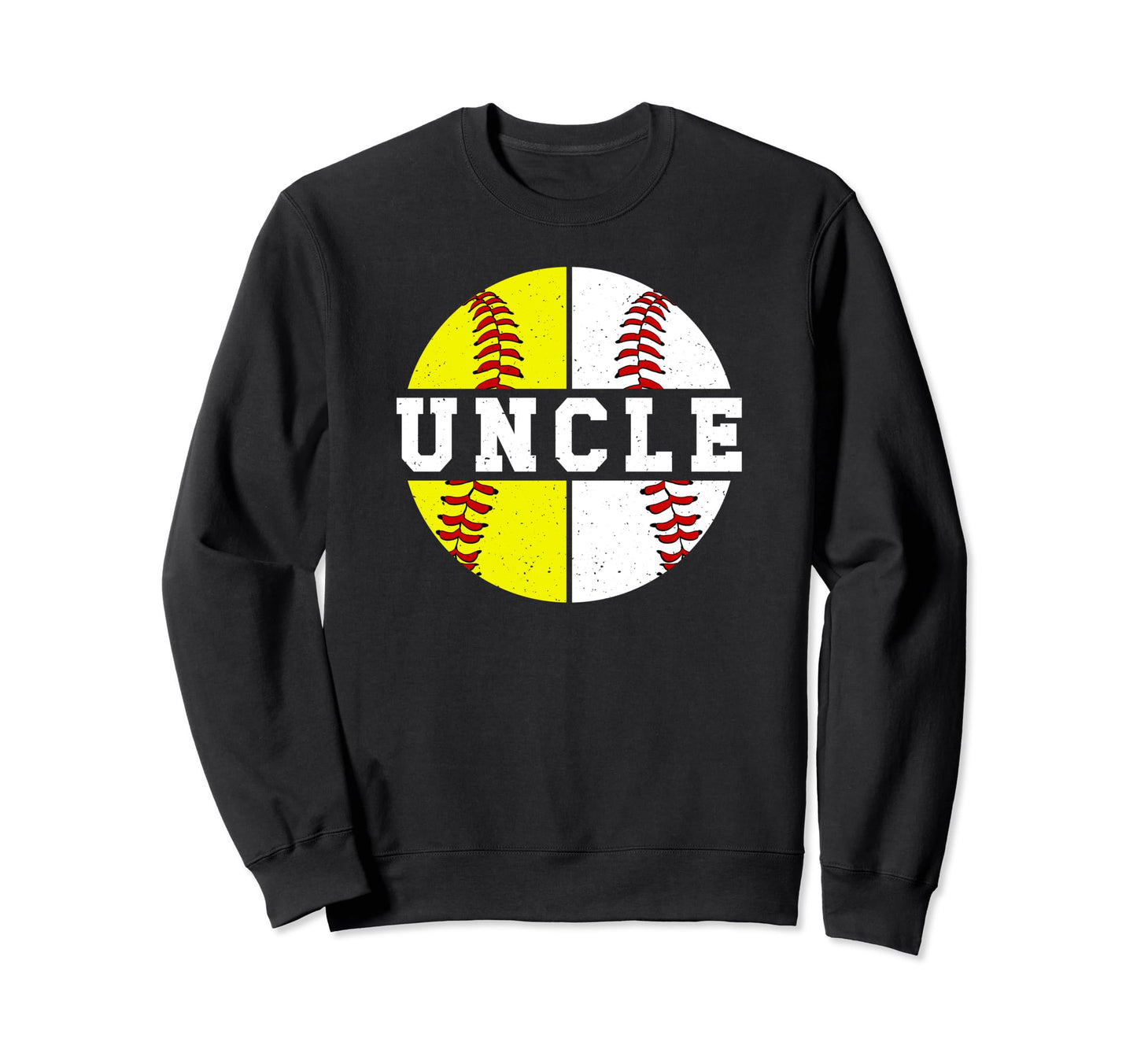 Softball Baseball Uncle Baseball Sweatshirt - Novelty Apparel for Adults - T-Shirt, Sweatshirt, Hoodie