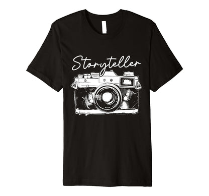 Photographer Storyteller Camera T-Shirt - Custom Art Print for Adults - T-Shirt, Sweatshirt, Hoodie