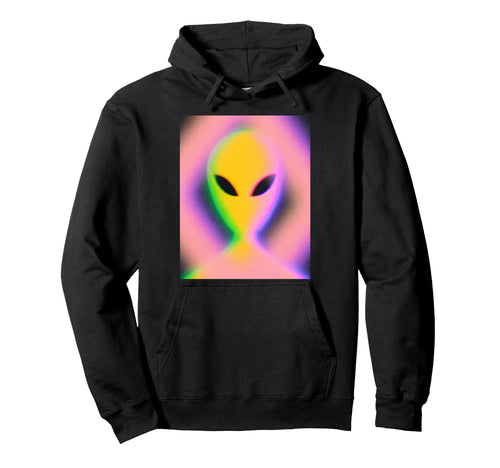 Alien Aura Psychedelic Rainbow Aesthetic Hoodie - Graphic Print Unisex - T-Shirt, Sweatshirt, Hoodie