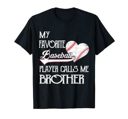 Heart Love Favorite Baseball Player T-Shirt - Minimalist Print Men Women - T-Shirt, Sweatshirt, Hoodie