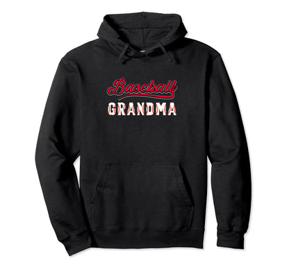 Baseball Grandma Grandson Grandkids Hoodie - Custom Art Print Men Women - T-Shirt, Sweatshirt, Hoodie
