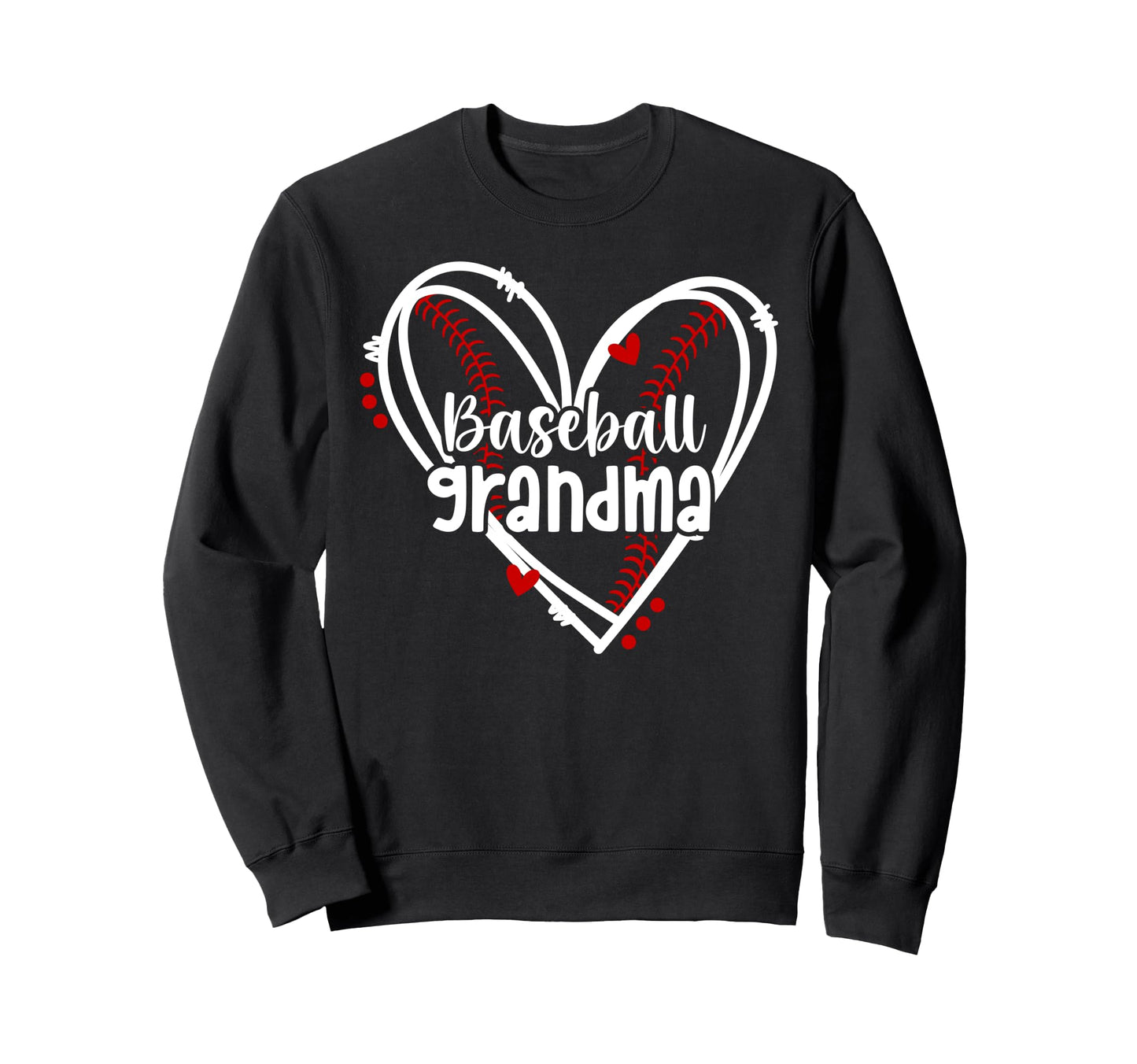 Baseball Grandma Heart Grandma Sweatshirt - Fun Novelty Design Unisex - T-Shirt, Sweatshirt, Hoodie