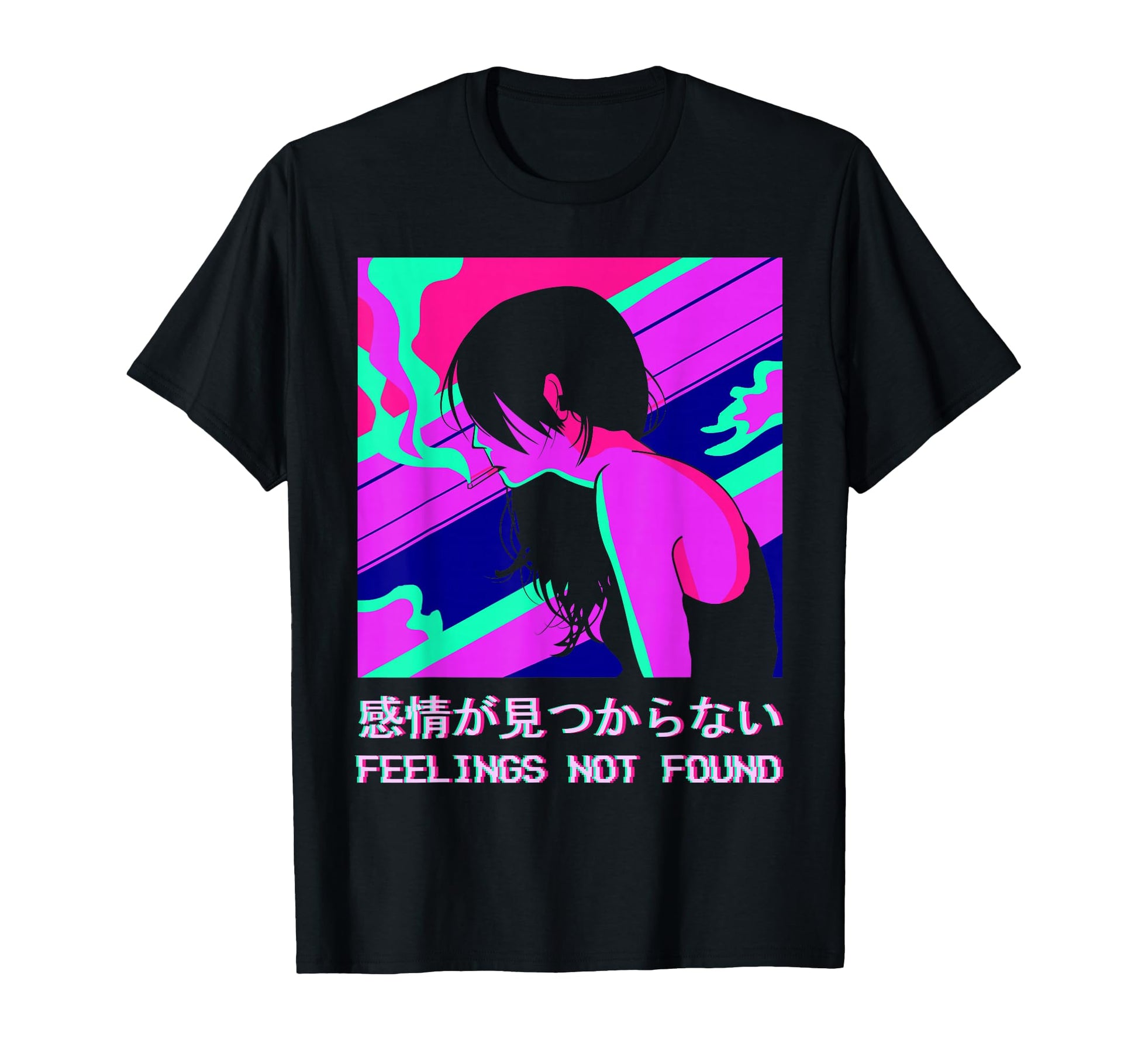 Feelings Not Found Lofi Anime Vaporwave T-Shirt - Unique Graphic Men Women - T-Shirt, Sweatshirt, Hoodie