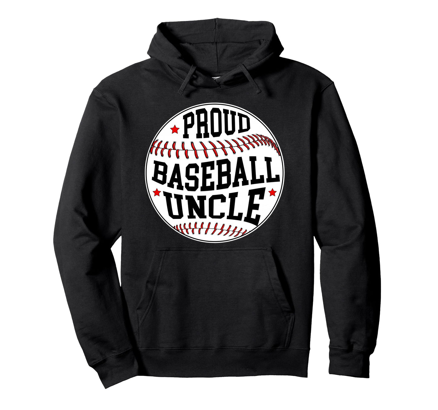 Proud Baseball Uncle Baseball Player Hoodie - Minimalist Print Men Women - T-Shirt, Sweatshirt, Hoodie