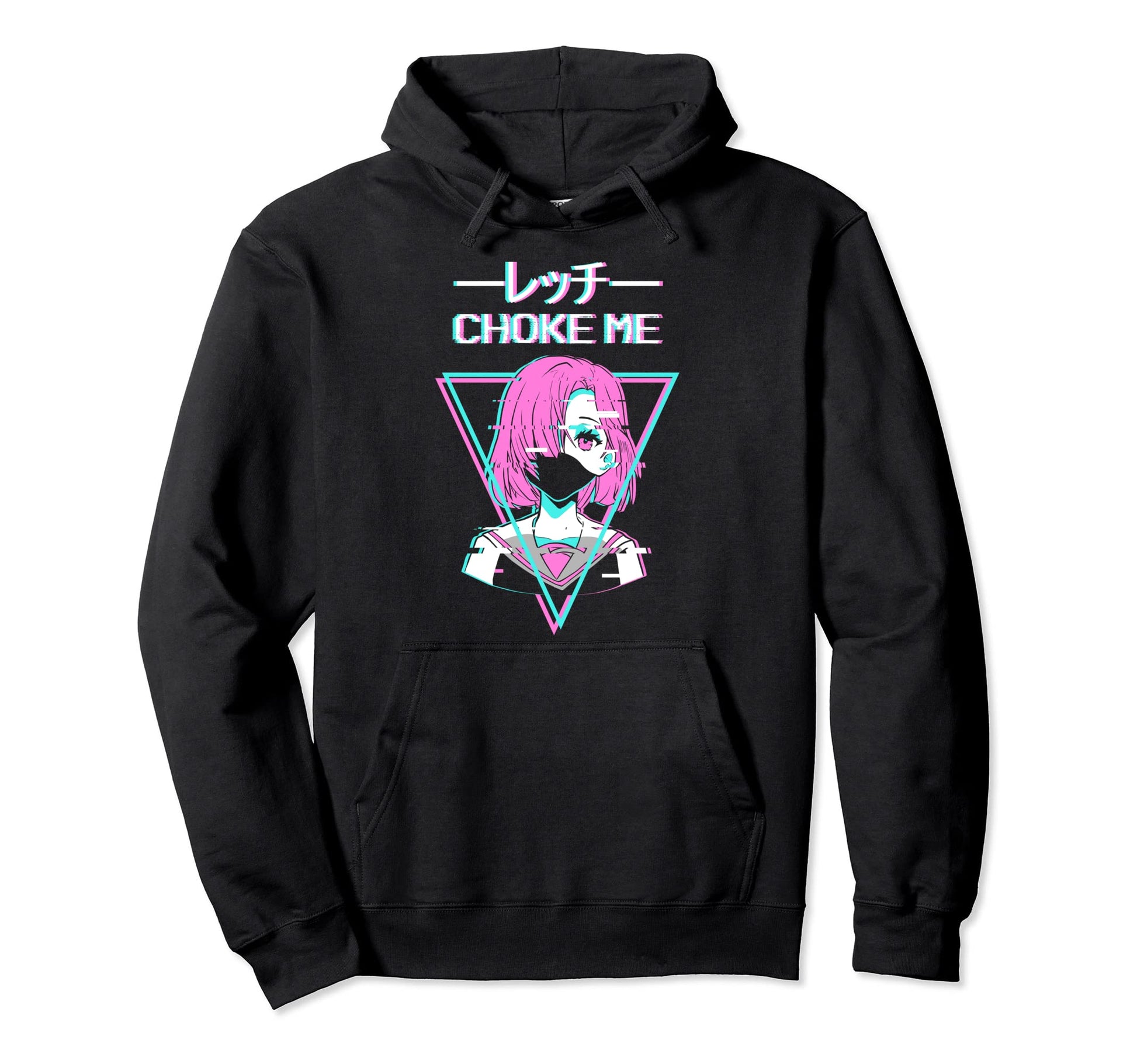 Choke Me Anime Japanese Vaporwave Aesthetic Hoodie - Trendy Graphic Unisex - T-Shirt, Sweatshirt, Hoodie