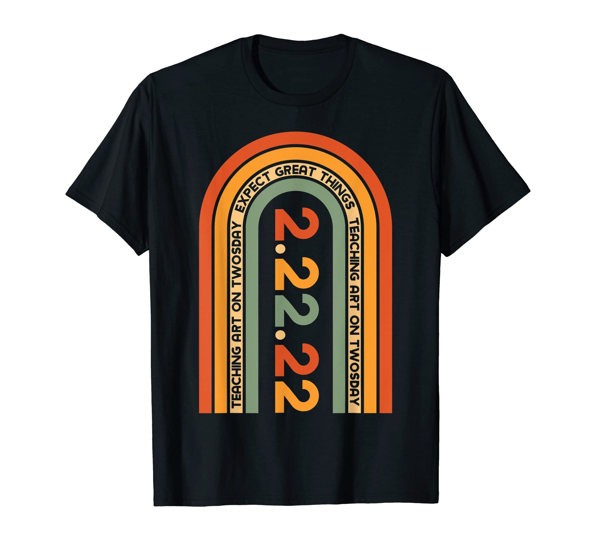 Teaching Art Twosday Rainbow T-Shirt - Streetwear Style for Adults - T-Shirt, Sweatshirt, Hoodie