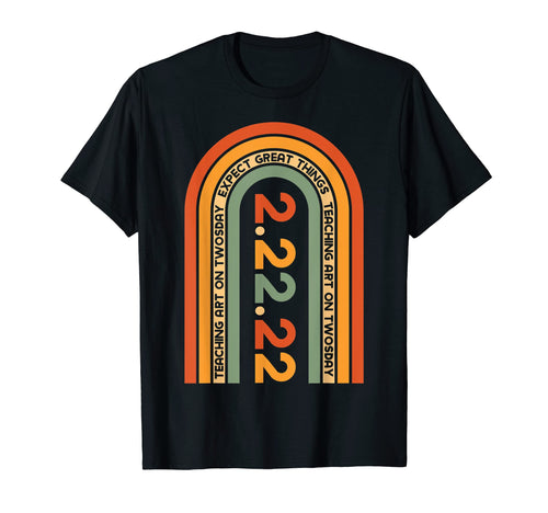 Teaching Art Twosday Rainbow T-Shirt - Streetwear Style for Adults - T-Shirt, Sweatshirt, Hoodie