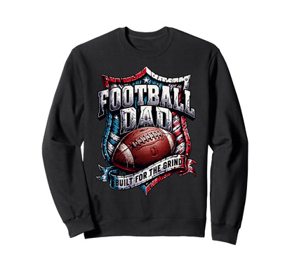 Patriotic American Football Papa Sweatshirt - Minimalist Print Men Women - T-Shirt, Sweatshirt, Hoodie