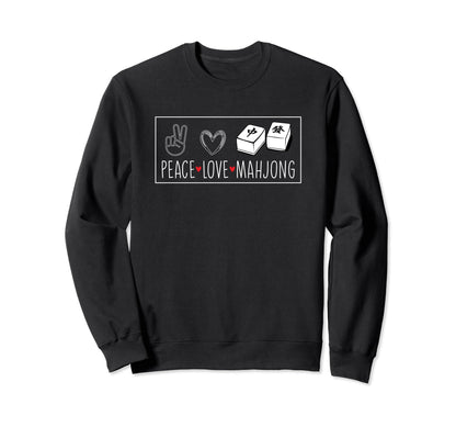 Mahjong Player Chinese Tiles Board Sweatshirt - Aesthetic Graphic Unisex - T-Shirt, Sweatshirt, Hoodie