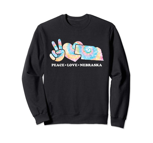 Tie Dye Nebraska Hippie Gift Co Hoodie - Aesthetic Graphic Men Women - T-Shirt, Sweatshirt, Hoodie
