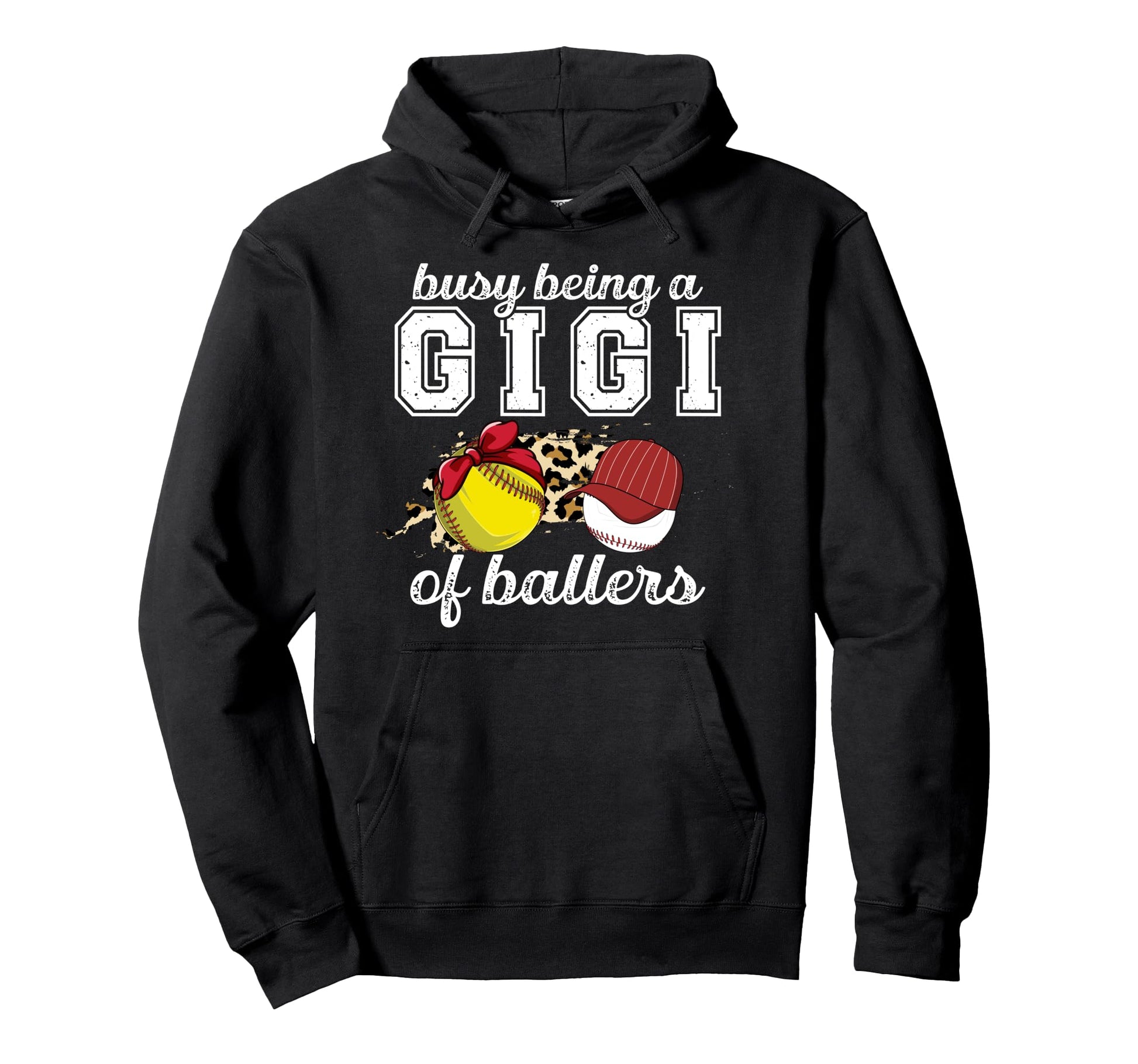 Busy Being Gigi Ballers Baseball Softball Hoodie - Graphic Print Men Women - T-Shirt, Sweatshirt, Hoodie