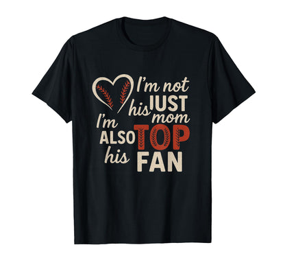 Baseball Mom Fan Funny Proud Mom T-Shirt - Fun Novelty Design for Adults - T-Shirt, Sweatshirt, Hoodie
