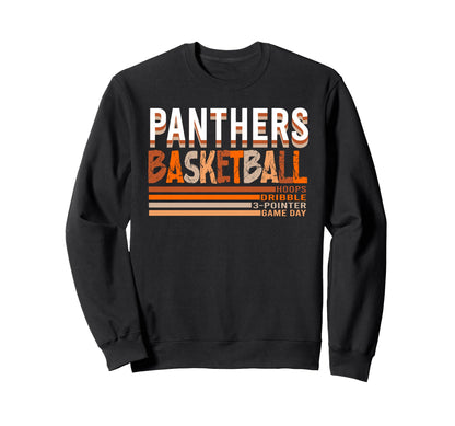 Panthers Basketball Mom Game Day Sweatshirt - Aesthetic Graphic Men Women - T-Shirt, Sweatshirt, Hoodie