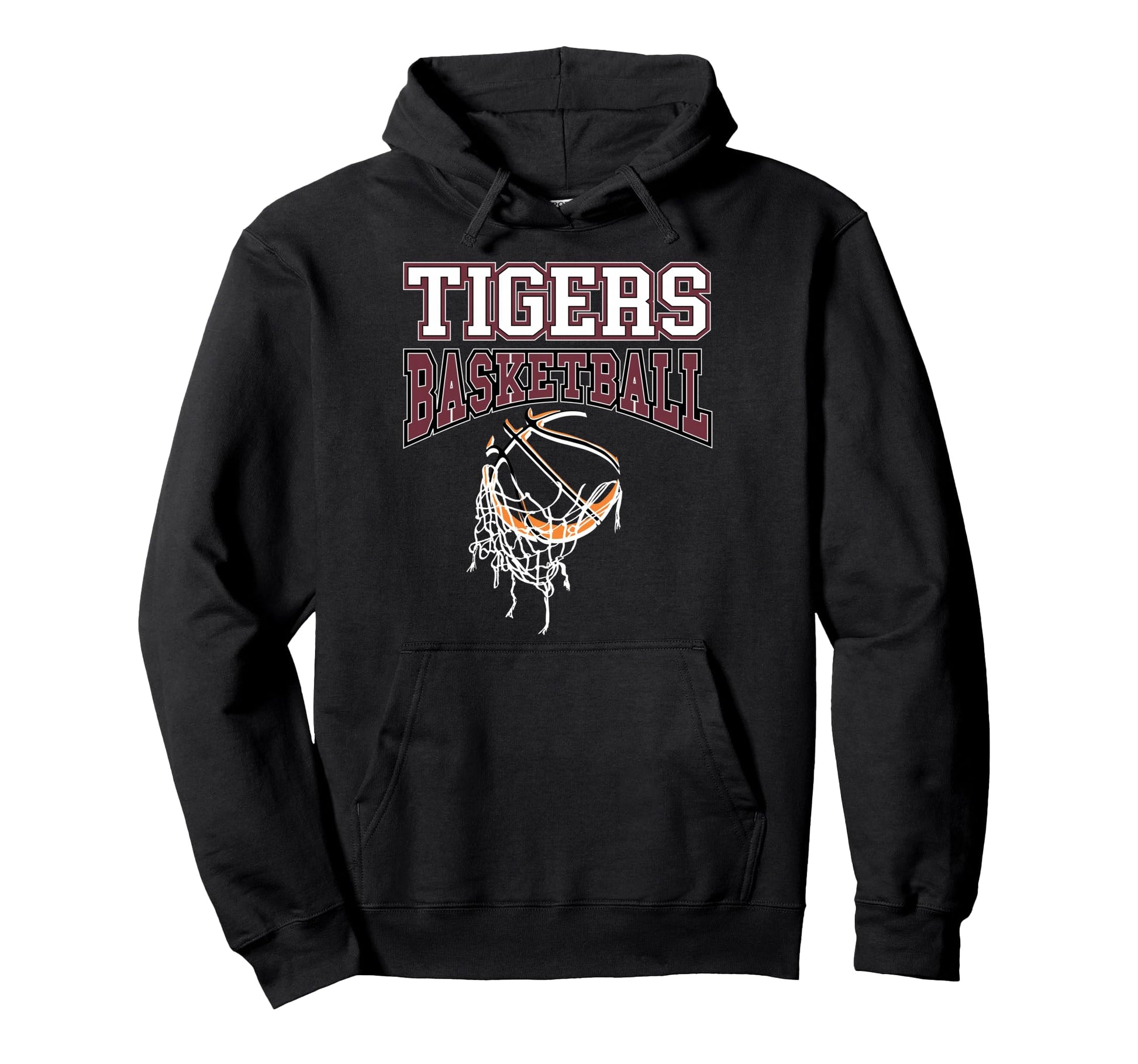 Tigers Basketball Mom Team Game Hoodie - Casual Everyday Wear Men Women - T-Shirt, Sweatshirt, Hoodie