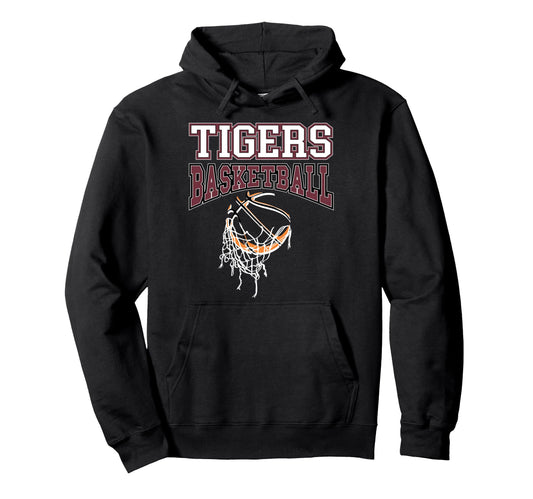 Tigers Basketball Mom Team Game Hoodie - Casual Everyday Wear Men Women - T-Shirt, Sweatshirt, Hoodie