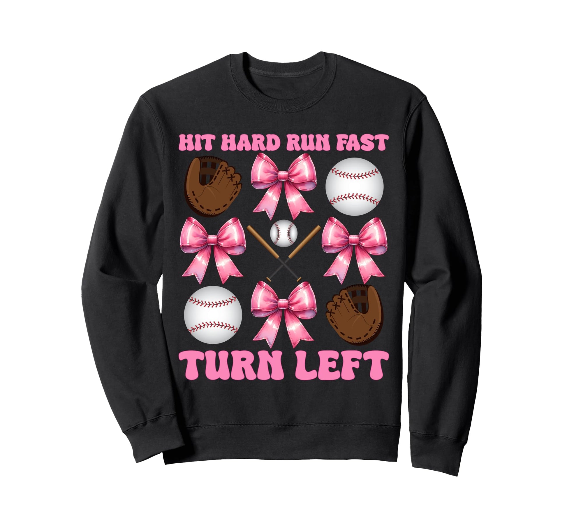 Baseball Player Mom Coquette Bow Sweatshirt - Aesthetic Graphic for Adults - T-Shirt, Sweatshirt, Hoodie