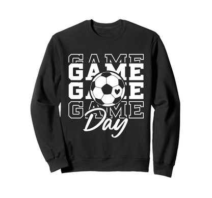 Game Day Soccer Ball Soccer Mom Sweatshirt - Unique Graphic for Adults - T-Shirt, Sweatshirt, Hoodie