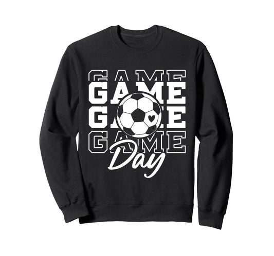 Game Day Soccer Ball Soccer Mom Sweatshirt - Unique Graphic for Adults - T-Shirt, Sweatshirt, Hoodie