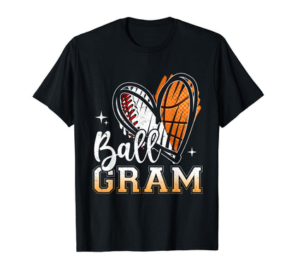 Ball Gram Baseball Basketball T-Shirt - Minimalist Print for Adults - T-Shirt, Sweatshirt, Hoodie