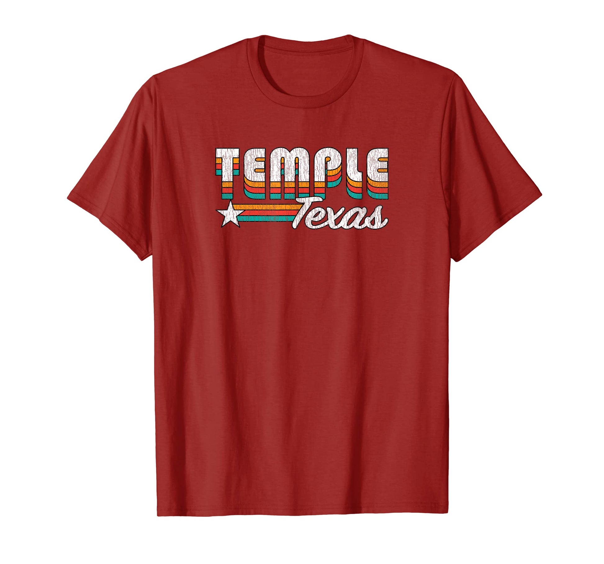 Temple Tx Temple Texas Rainbow T-Shirt - Trendy Graphic Men Women - T-Shirt, Sweatshirt, Hoodie