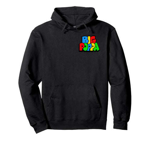 Big Poppa Gamer Dad Gaming Fathers Day Hoodie - Minimalist Print Unisex - T-Shirt, Sweatshirt, Hoodie