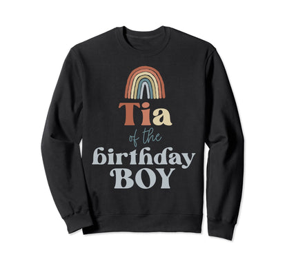 Tia Birthday Boho Rainbow Party Sweatshirt - Casual Everyday Wear Unisex - T-Shirt, Sweatshirt, Hoodie