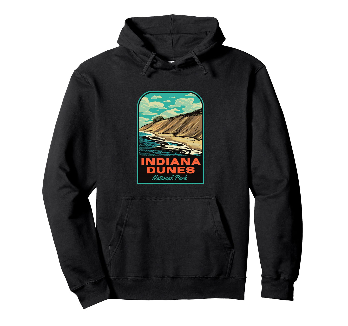 Indiana Dunes National Park Hoodie - Minimalist Print for Adults - T-Shirt, Sweatshirt, Hoodie