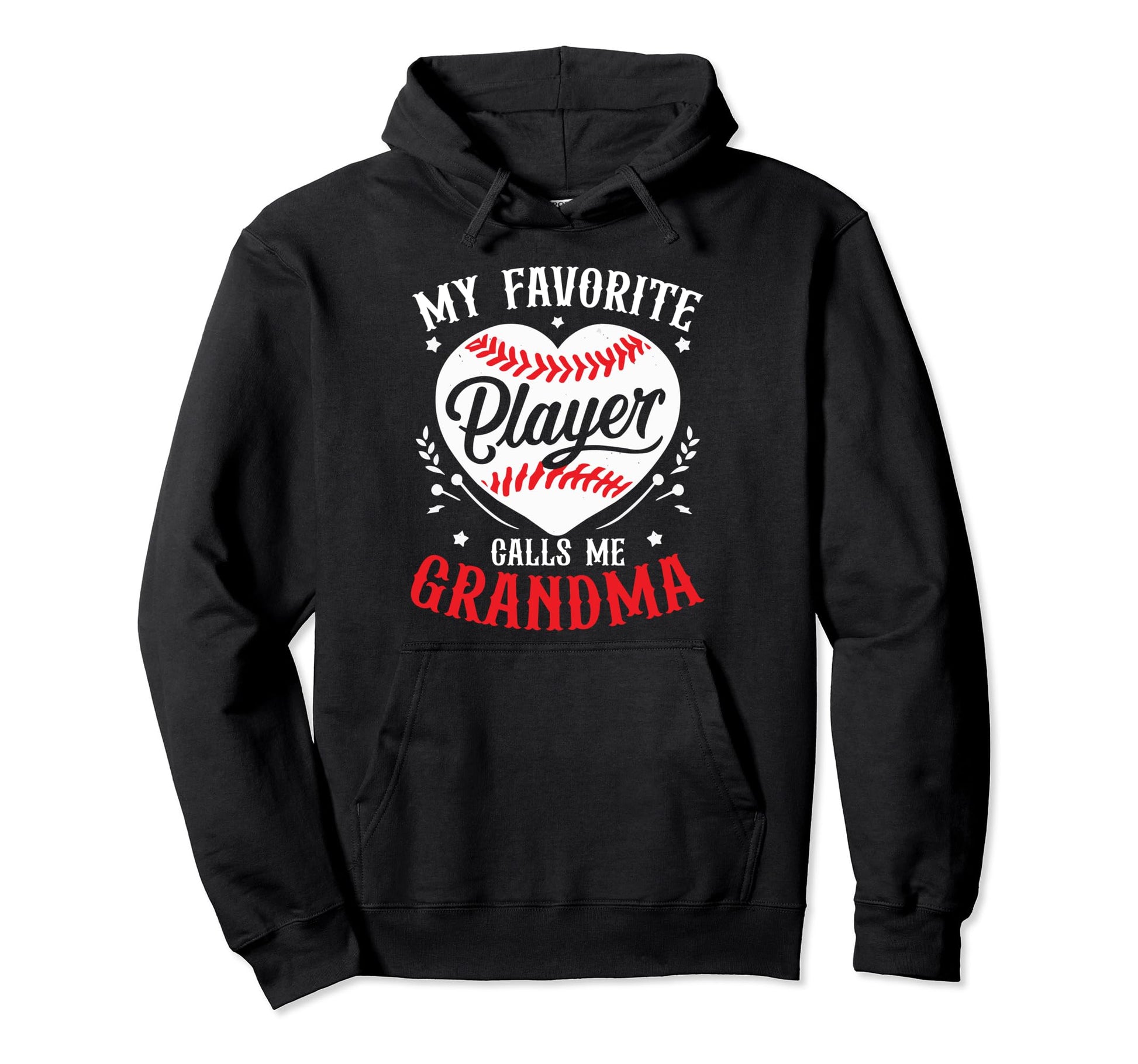 Baseball Grandma Sports Baseball Lover Hoodie - Custom Art Print Unisex - T-Shirt, Sweatshirt, Hoodie