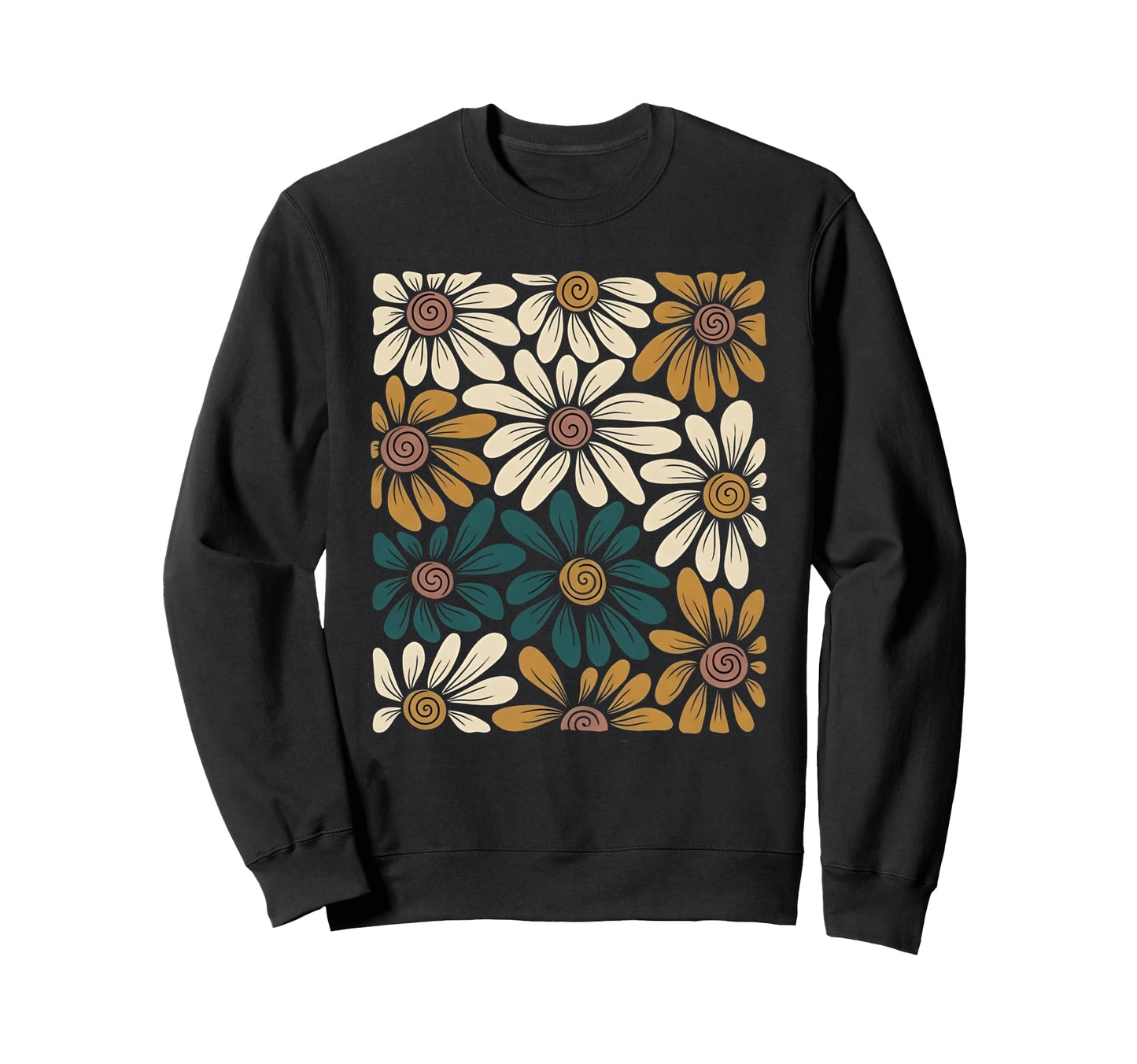 Wildflowers Flowers Pattern Summer Sweatshirt - Aesthetic Graphic Unisex - T-Shirt, Sweatshirt, Hoodie