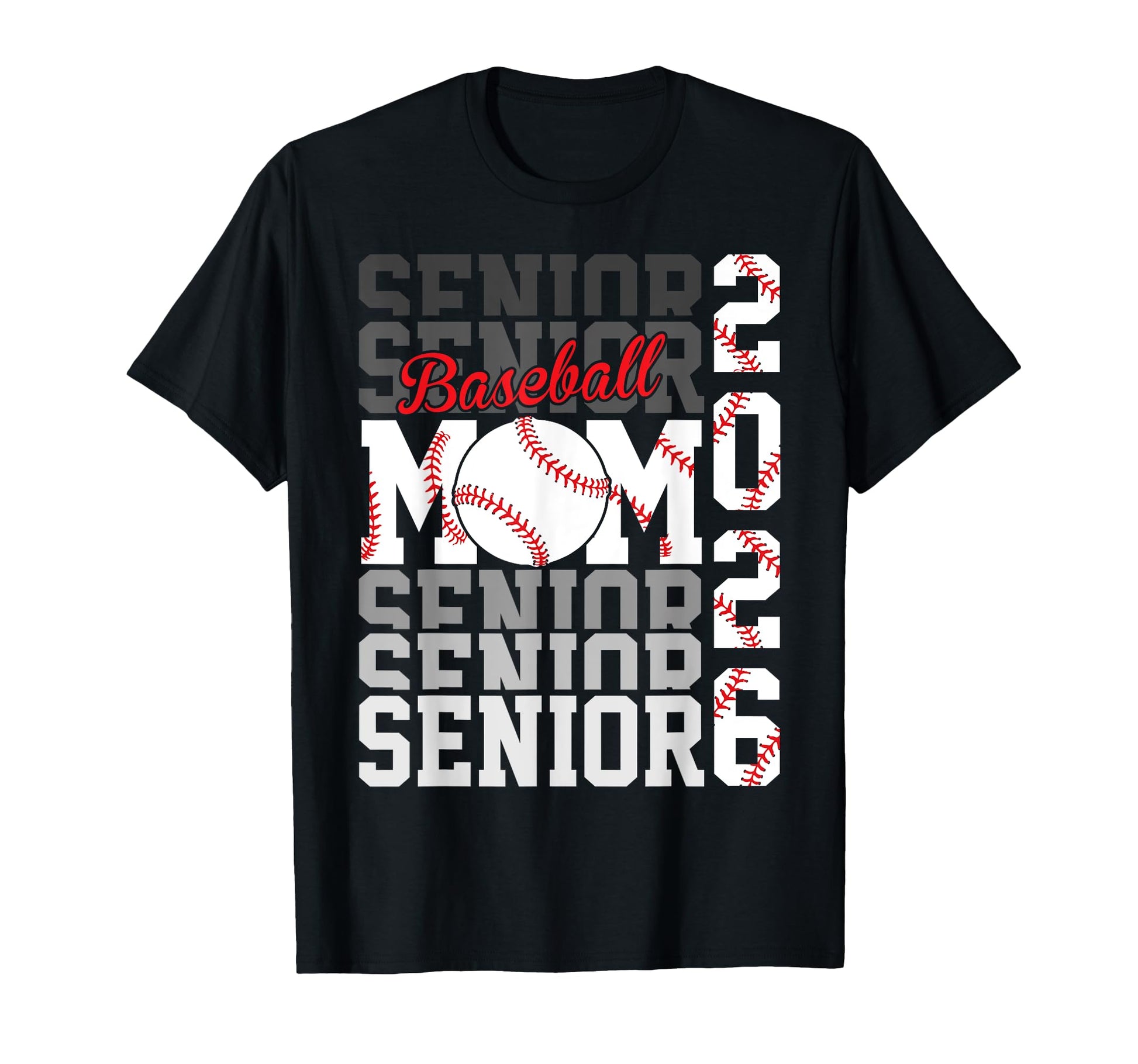 2026 Baseball Senior Mom T-Shirt - Casual Everyday Wear Men Women - T-Shirt, Sweatshirt, Hoodie