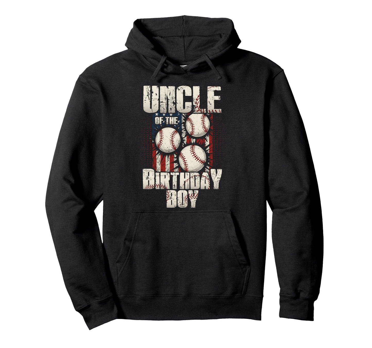 Uncle Birthday Matching Baseball Hoodie - Custom Art Print Men Women - T-Shirt, Sweatshirt, Hoodie