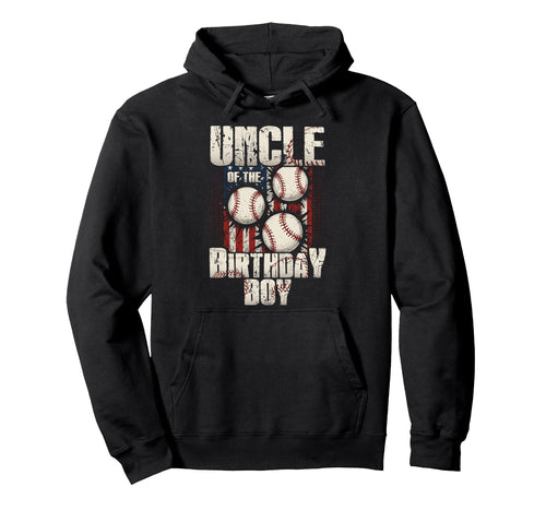 Uncle Birthday Matching Baseball Hoodie - Custom Art Print Men Women - T-Shirt, Sweatshirt, Hoodie