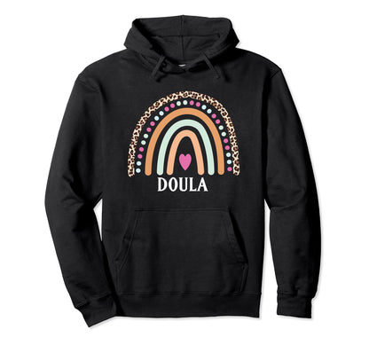 Midwife Doula Gift Rainbow Birth Nurse Hoodie - Casual Everyday Wear Unisex - T-Shirt, Sweatshirt, Hoodie