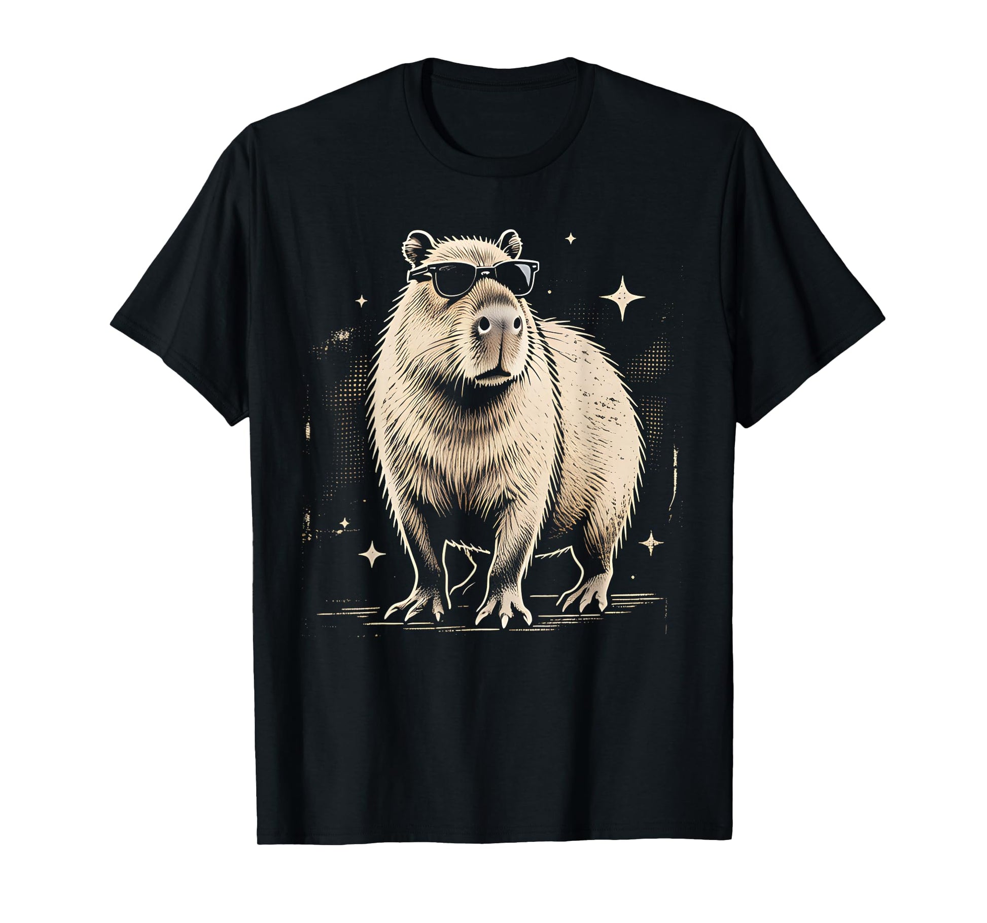 Y2K Capybara Sunglasses 90S 2000S Grunge T-Shirt - Minimalist Print Unisex - T-Shirt, Sweatshirt, Hoodie