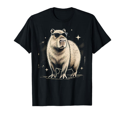 Y2K Capybara Sunglasses 90S 2000S Grunge T-Shirt - Minimalist Print Unisex - T-Shirt, Sweatshirt, Hoodie