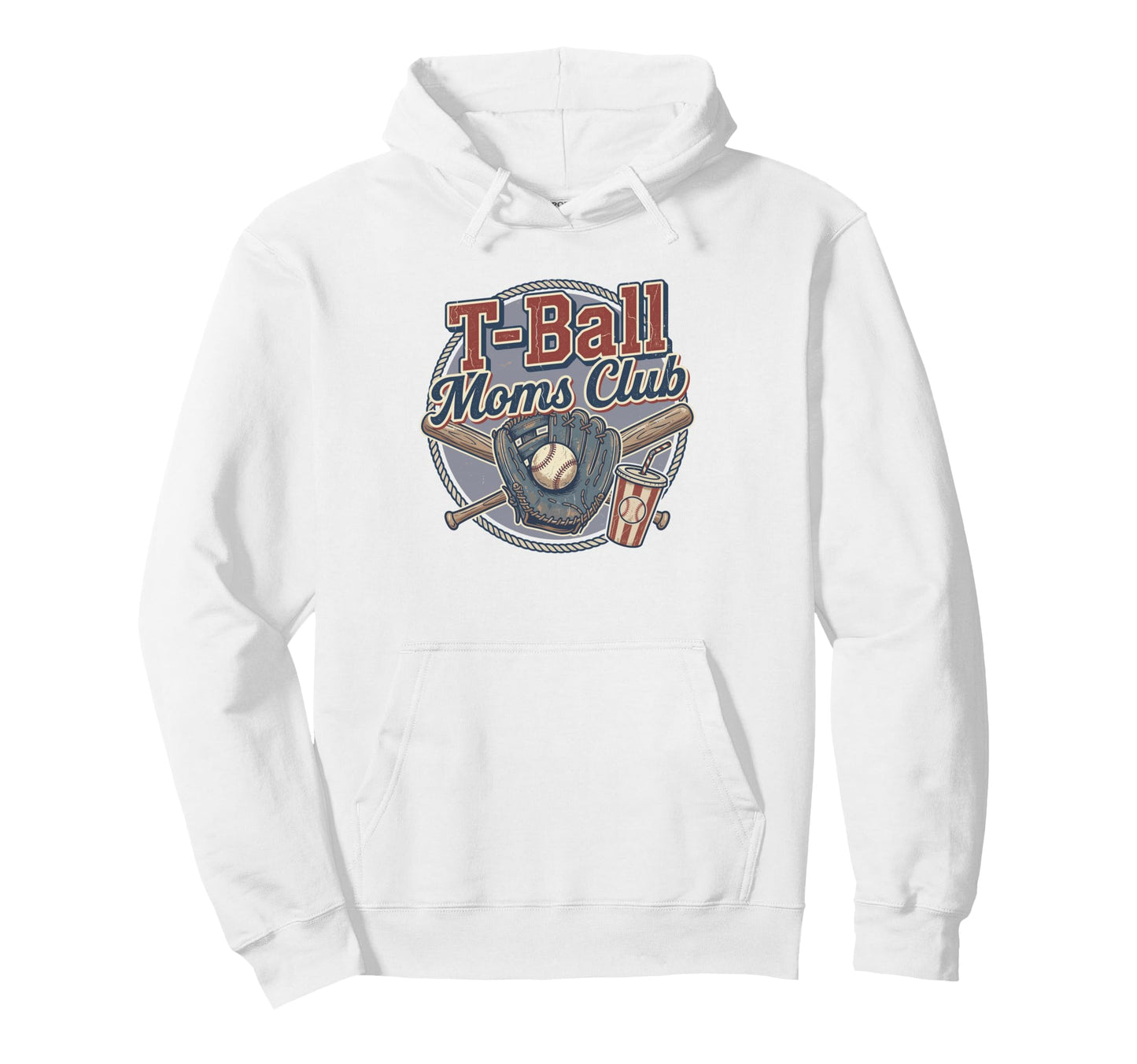 Baseball Mom T Ball Moms Club Hoodie - Unique Graphic for Adults - T-Shirt, Sweatshirt, Hoodie