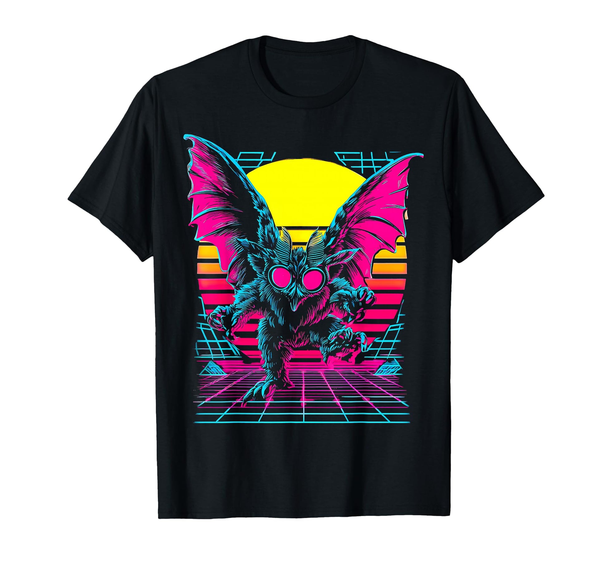 Mothman Cryptozoology Cryptid Vaporwave T-Shirt - Trendy Graphic Men Women - T-Shirt, Sweatshirt, Hoodie