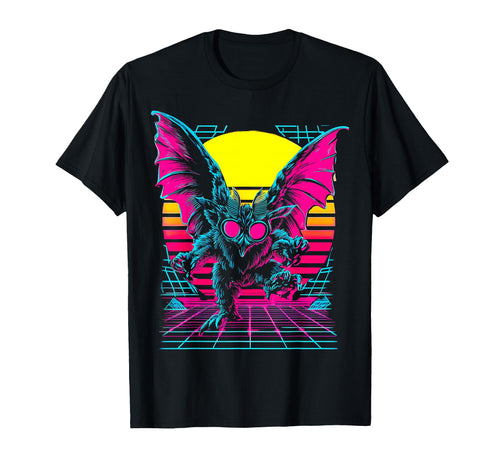 Mothman Cryptozoology Cryptid Vaporwave T-Shirt - Trendy Graphic Men Women - T-Shirt, Sweatshirt, Hoodie