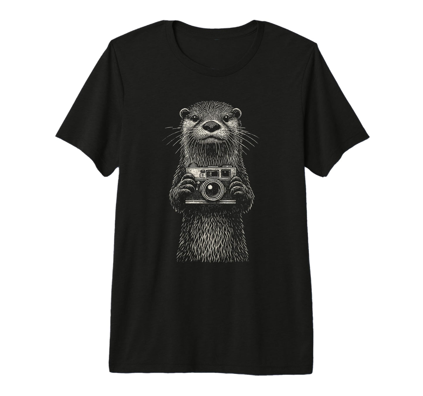 Otter Photographer Camera Wildlife Pho T-Shirt - Unique Graphic for Adults - T-Shirt, Sweatshirt, Hoodie