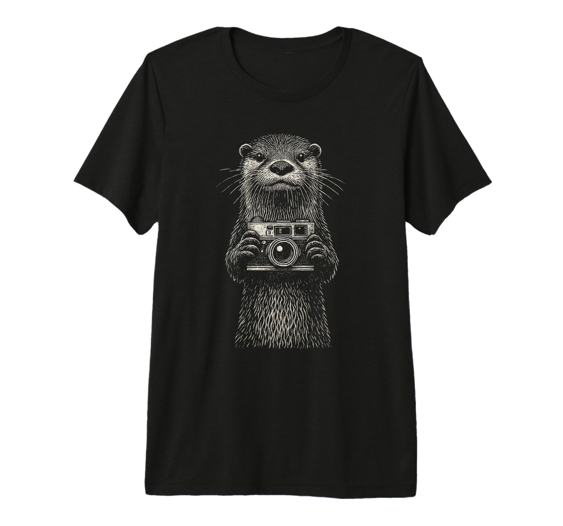 Otter Photographer Camera Wildlife Pho T-Shirt - Unique Graphic for Adults - T-Shirt, Sweatshirt, Hoodie