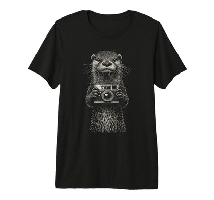 Otter Photographer Camera Wildlife Pho T-Shirt - Unique Graphic for Adults - T-Shirt, Sweatshirt, Hoodie
