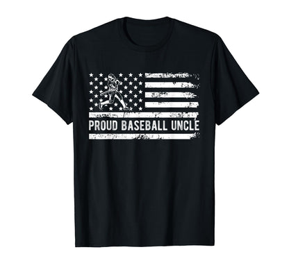 Proud Baseball Uncle Patriot Team Coach T-Shirt - Aesthetic Graphic Unisex - T-Shirt, Sweatshirt, Hoodie