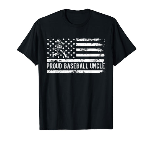 Proud Baseball Uncle Patriot Team Coach T-Shirt - Aesthetic Graphic Unisex - T-Shirt, Sweatshirt, Hoodie