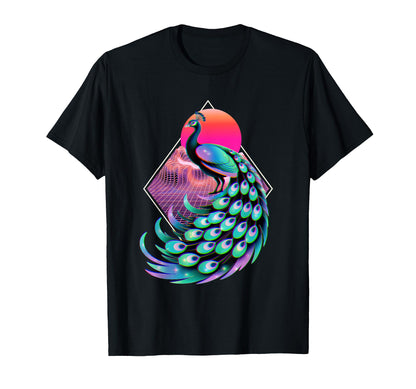 Peacock Feathers Royal Bird T-Shirt - Minimalist Print for Adults - T-Shirt, Sweatshirt, Hoodie