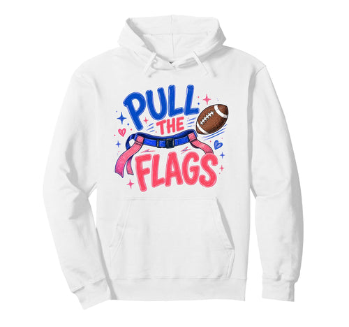 Flag Football Mom Proud Team Hoodie - Aesthetic Graphic Men Women - T-Shirt, Sweatshirt, Hoodie